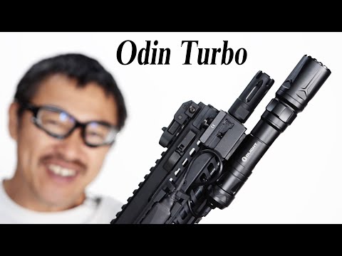 Olight Odin Turbo タクティカルライト M4電動ガンに装着レビュー 腰