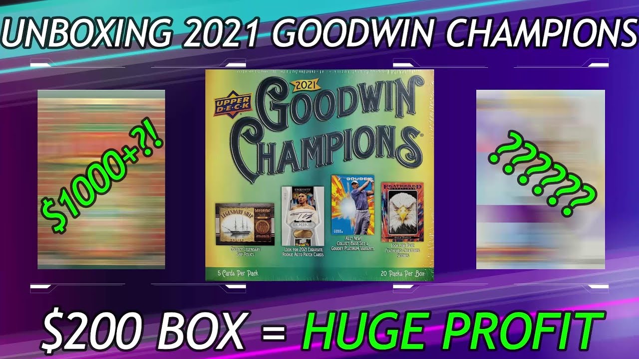 Unboxing 2021 Upper Deck Goodwin Champions! LeBron James, Michael