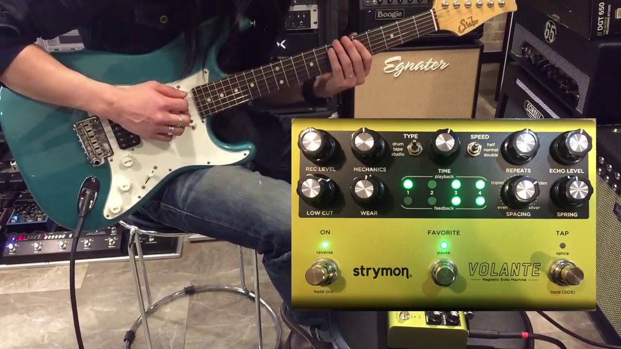 弾いてみた】strymon VOLANTE [マグネティック・エコーマシン]【アンプ