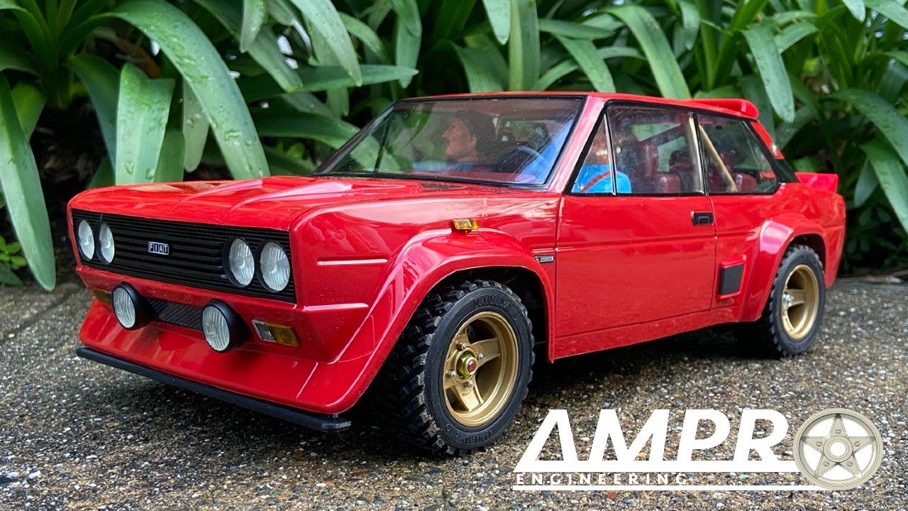 e449 - Tamiya Fiat 131 Abarth Grill & Lights - YouTube