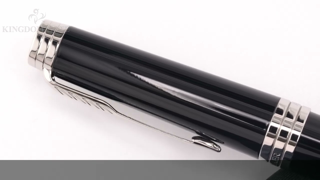 PARKER パーカー 万年筆 プリミエ ラックブラックCT F - YouTube