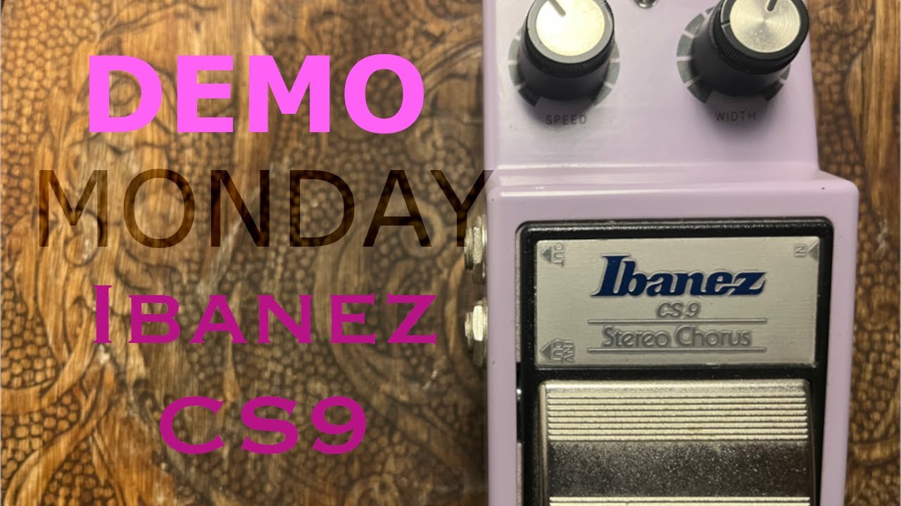 The vintage chorus for your early 80's swirls. Ibanez CS9. - YouTube