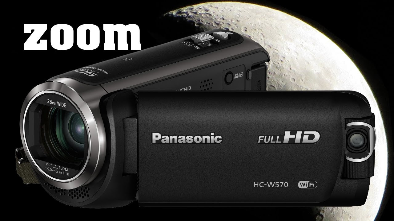 Panasonic HC-W570 HD Camcorder 90x Zoom Test without tripod - YouTube