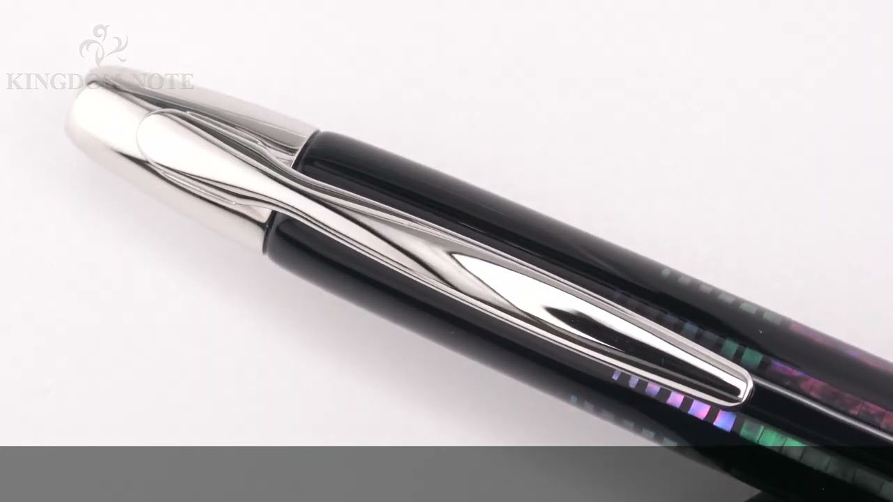 PILOT パイロット 万年筆 キャップレス 螺鈿 水面 細字 - YouTube