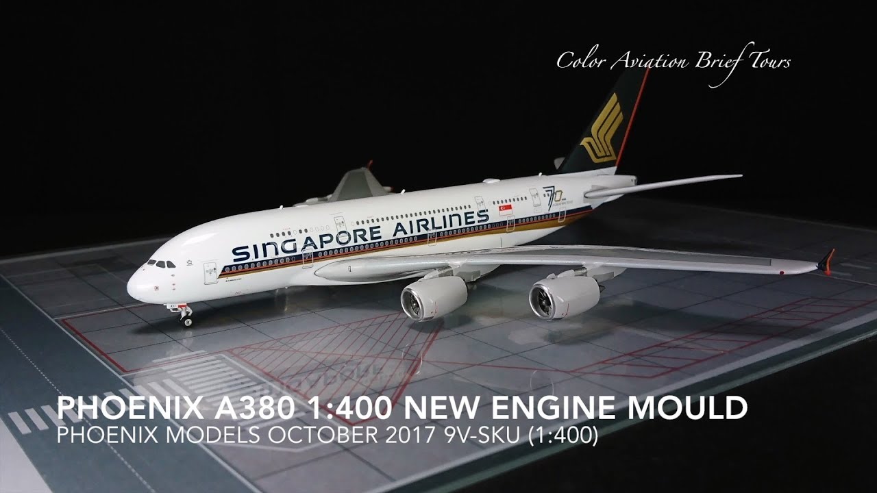 1:400 New Airbus A380 Engine Mould Singapore Airlines 9V-SKU
