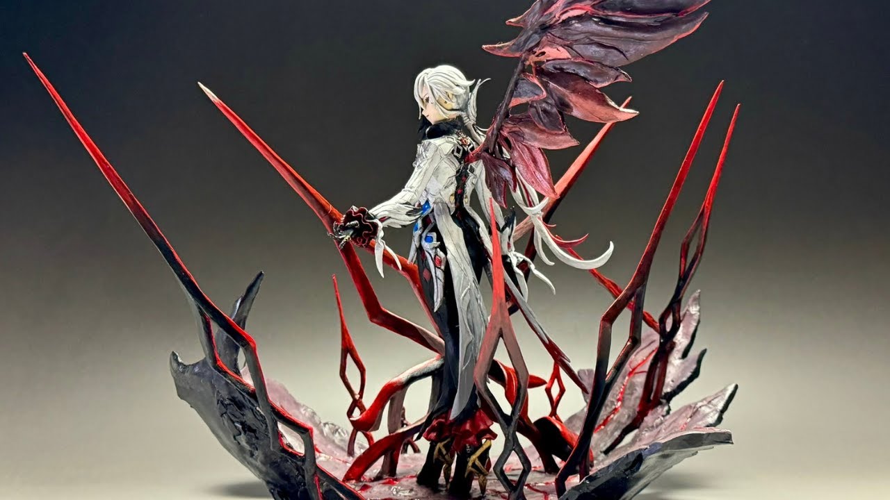 原神】アルレッキーノ（お父様お胸が！）のフィギュアを作ってみた2