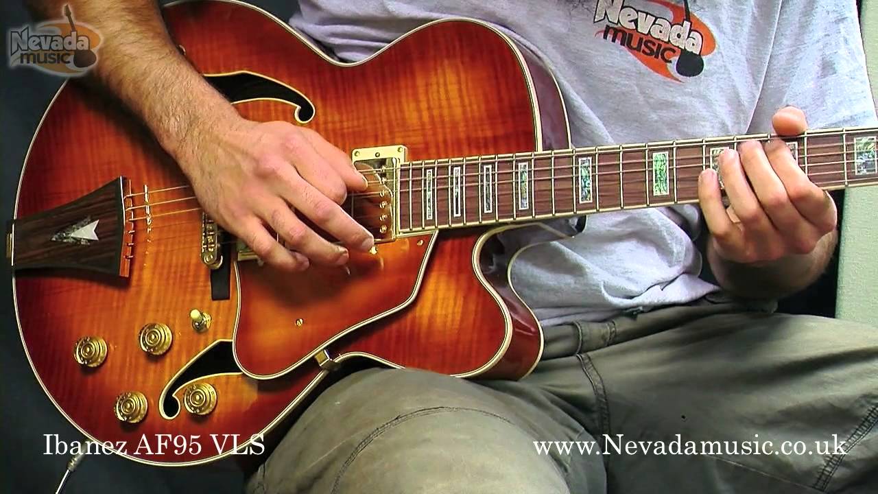 Ibanez Artcore AF95 Semi Jazz Guitar Violin Sunburst Demo - PMT