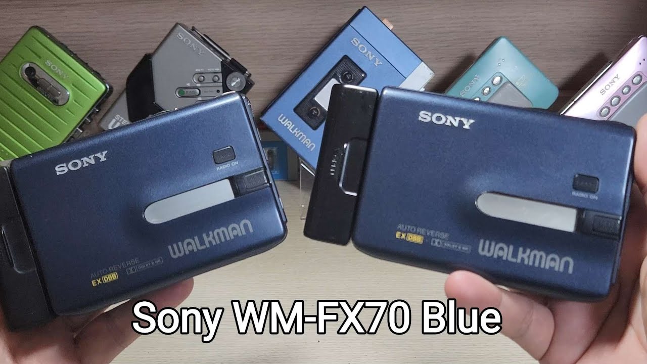 Sony WM-FX70 Blue Cassette Player Walkman - YouTube