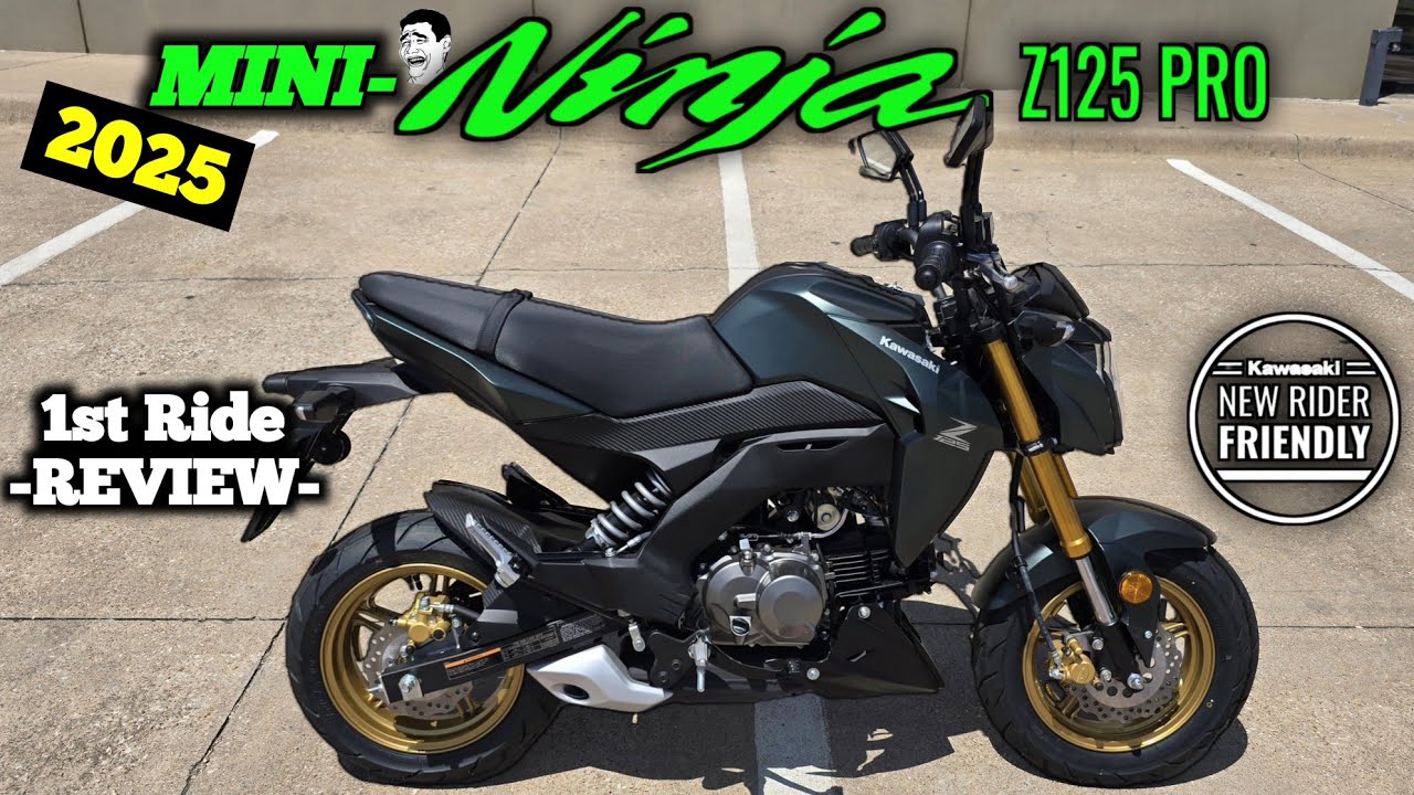 2025 Kawasaki Z125 1st Ride & Review | Kawasaki's Mini
