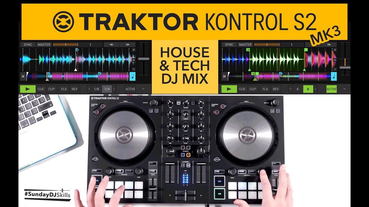 Traktor Kontrol S2 MK3 DJ Mix - House & Tech Set - Traktor Pro 3