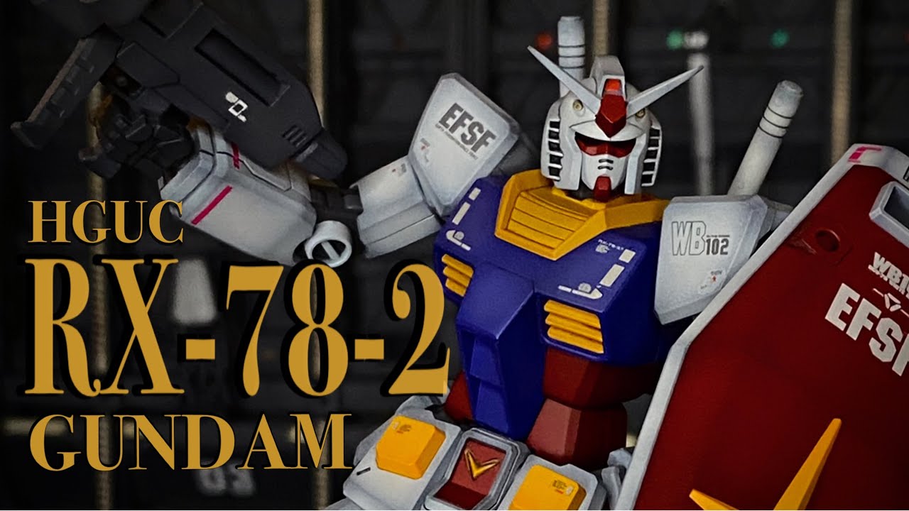 HGUC ガンダムRX-78-2を無改造全塗装で平和に作ってみた。【ガンプラ