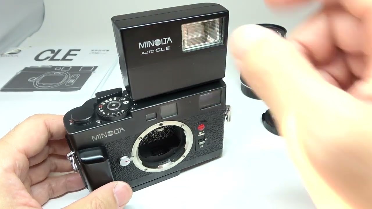 Minolta ミノルタ CLE + M-Rokkor 40mmF2・90mmF4、AutoCLEストロボ