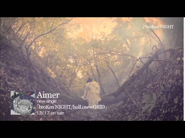 Aimer『broKen NIGHT/holLow wORLD』ポスター broKen NIGHT/holLow