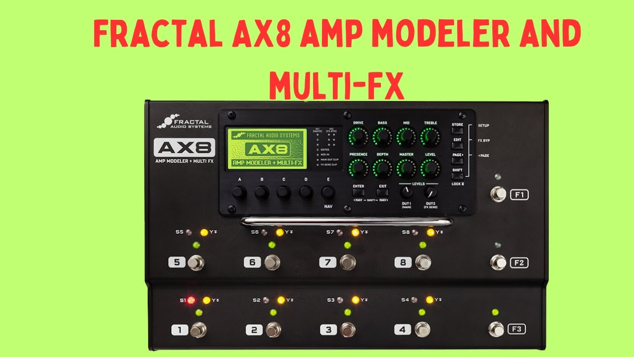 fractal audio system ax8 マルチエフェクター アンシミュ マルチ