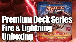 MTG - Premium Deck: Fire & Lightning Unboxing! - YouTube
