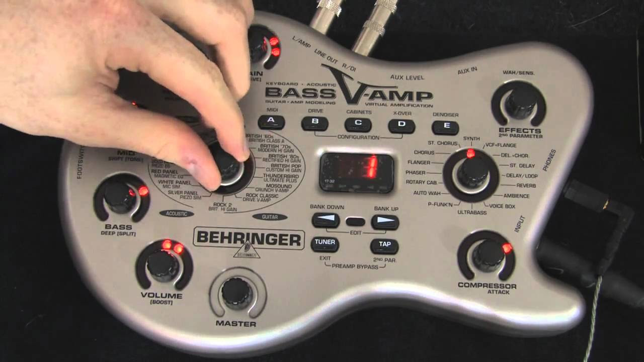 Behringer Bass V-Amp Review / Demo - YouTube