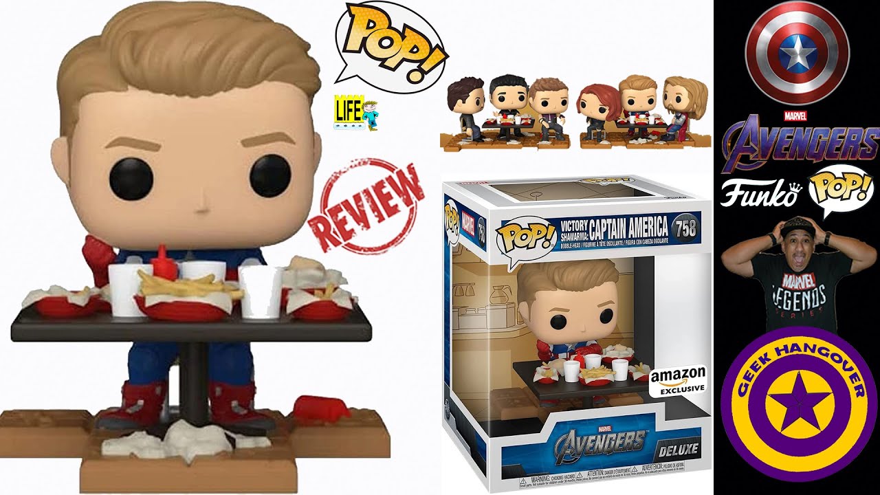 Funko Pop! Deluxe Marvel Avengers Victory Shawarma Series Captain
