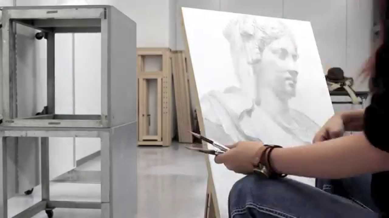 石膏デッサン：パジャント／工芸科》新美 制作プロセス動画シリーズ