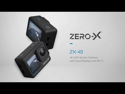 Zero-X ZX-40 Action Camera | 4K UHD Action Camera with Dual