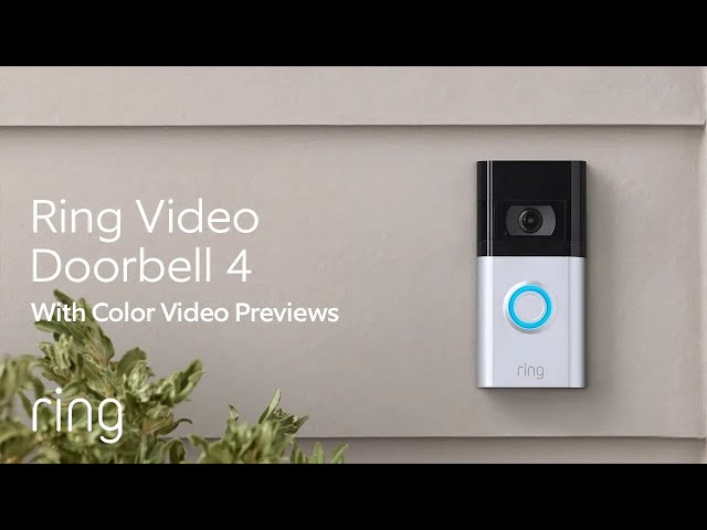 Ring Video Doorbell 4 | Featuring Color Pre-Roll Video Previews