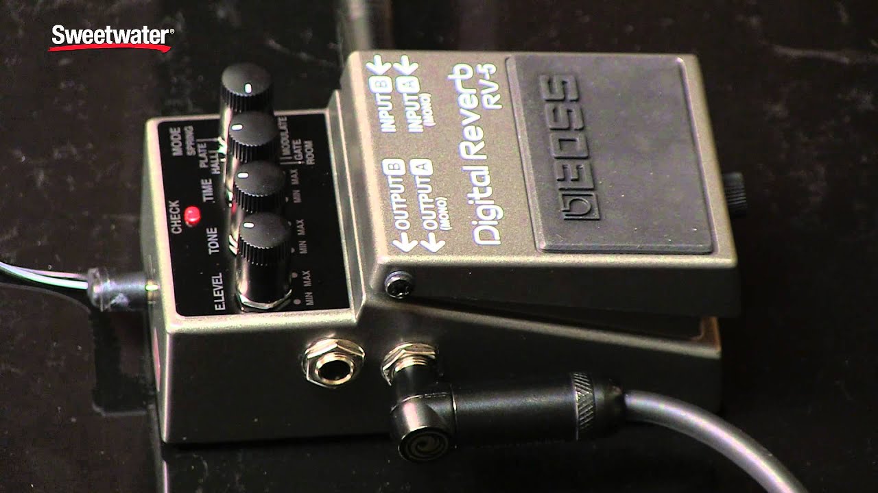 BOSS RV-5 Digital Reverb Pedal Review by Sweetwater Sound - YouTube