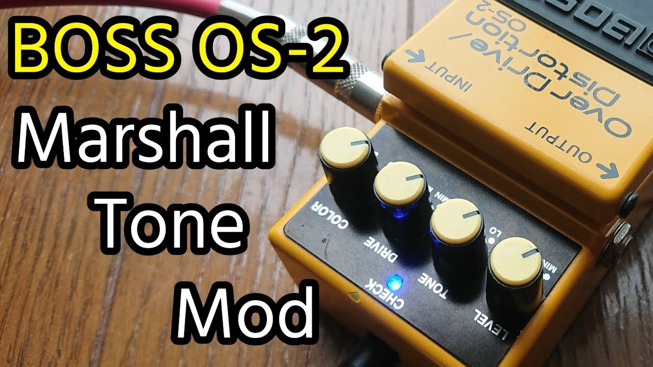 エフェクターをモディファイする。BOSSのOS-2をMarshall MODをする