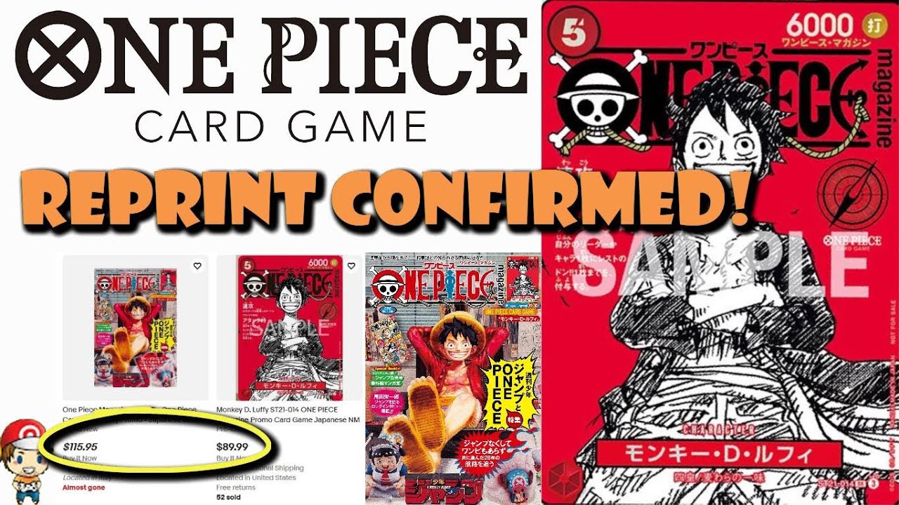 Reprint CONFIRMED for Stunning Luffy Magazine Promo! $100 Promo
