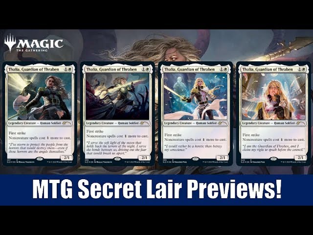 MTG Secret Lair Preview of Thalia: Beyond the Helvault and Has