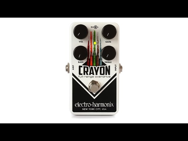 Electro-Harmonix Crayon Overdrive Pedal Review by Sweetwater - YouTube