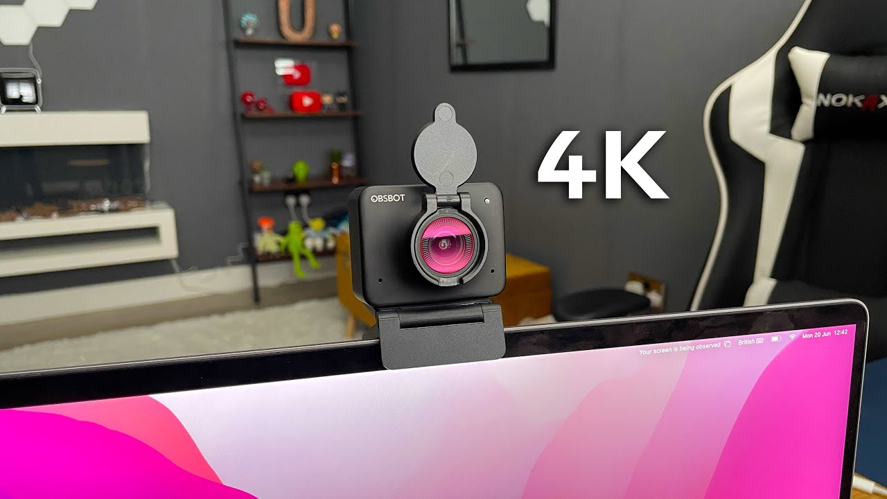 The Magnetic AI Powered Webcam! OBSBOT Meet 4K HDR Webcam Review