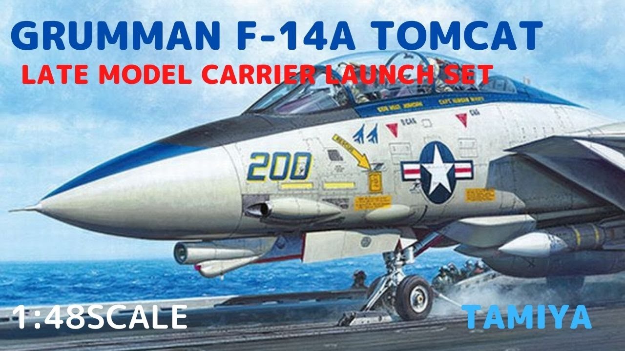 New！グラマン F-14A トムキャット(後期型) 発艦セット 1/48scale