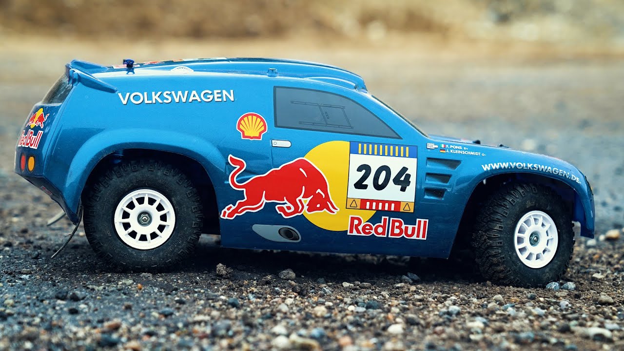Tamiya VW Race Touareg (Tamiya TA-01) - First Run - YouTube