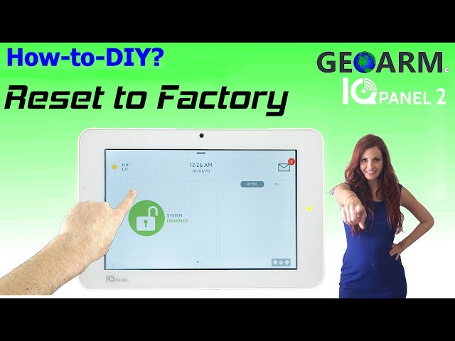 Qolsys IQ Panel 2 - How to Reset to Factory? - YouTube