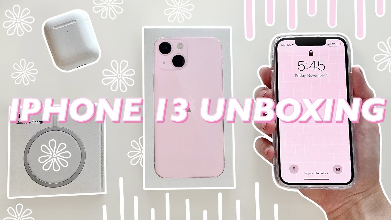 PINK IPHONE 13 MINI UNBOXING - YouTube