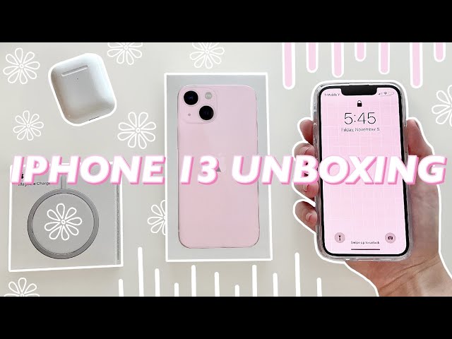 PINK IPHONE 13 MINI UNBOXING - YouTube