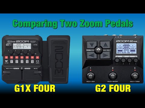 Comparing the Zoom G1X FOUR & the Zoom G2 FOUR - YouTube