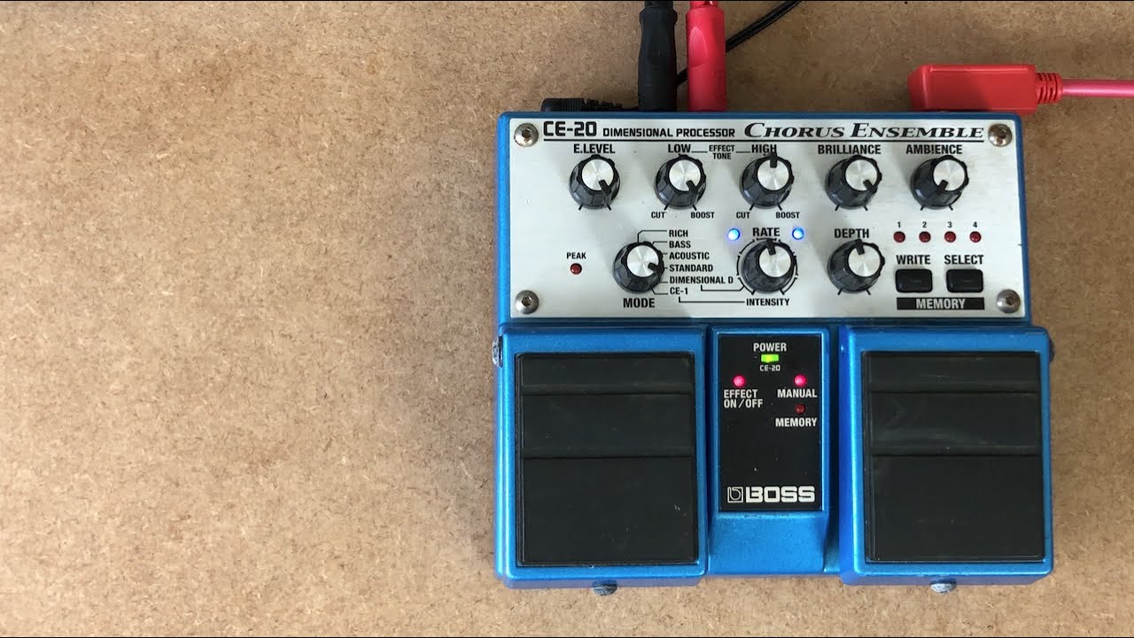BOSS CE-20 Chorus Ensemble | STEREO DEMO - YouTube