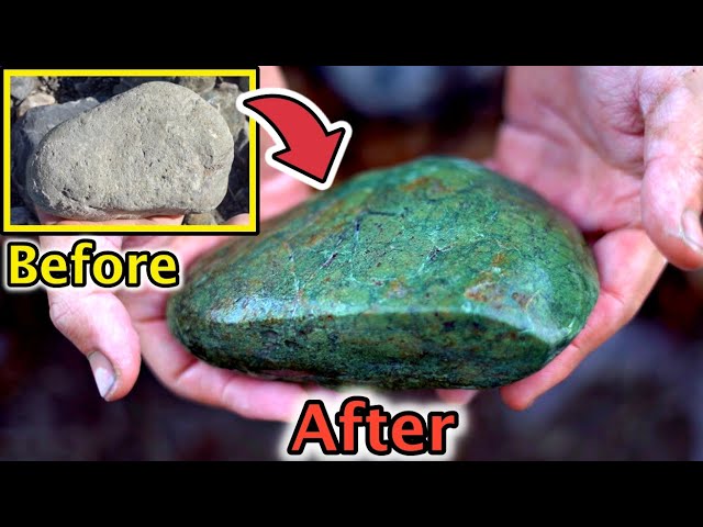 まるで宝石】河原の石を20時間磨いて石斧を作る #4 Primitive Japan