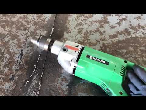 日立工機 HITACHI ヒタチ 120mm ダイヤモンドコアドリル DC120 - YouTube