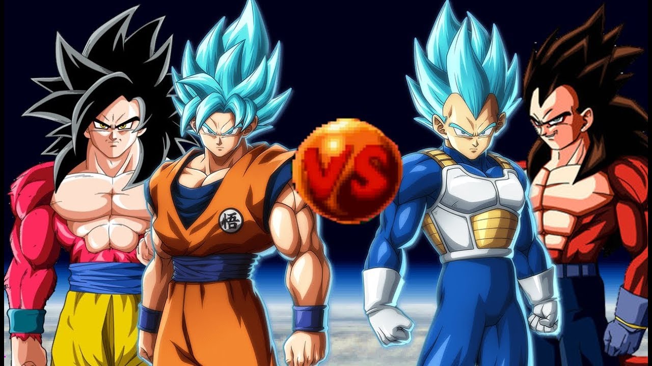 MUGEN】 超サイヤ人4孫悟空＆超サイヤ人ブルー孫悟空VS超サイヤ人4