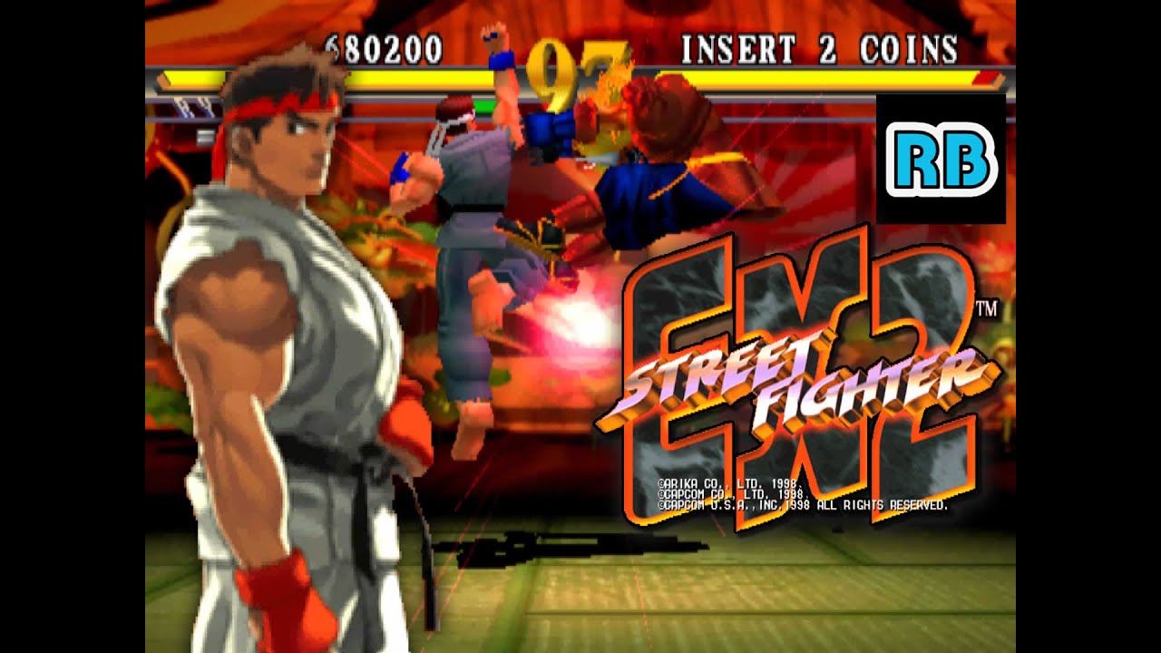 1998 [60fps] Street Fighter EX2 (USA) Ryu Hardest ALL - YouTube