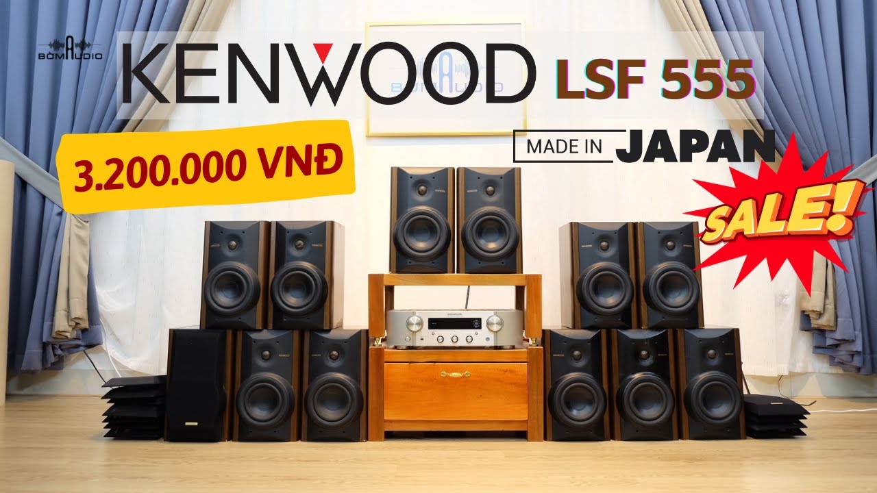 音OK KENWOOD 2ウェイスピーカー ペア LSF-555 KENWOOD スピーカー
