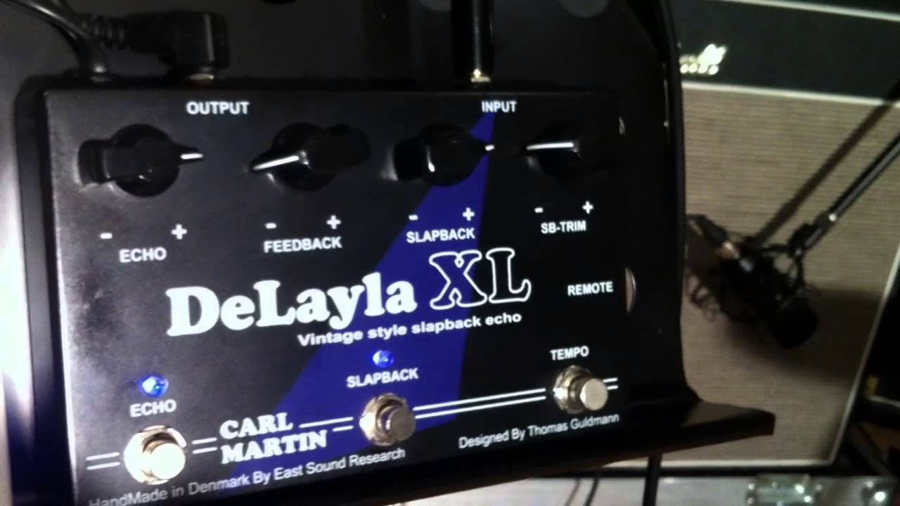 Carl Martin DeLayla XL pedal demo - YouTube