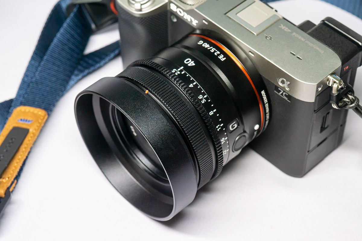 美品】SONY FE 40mm F2.5 Gレンズフード ブラックミストセット 美品
