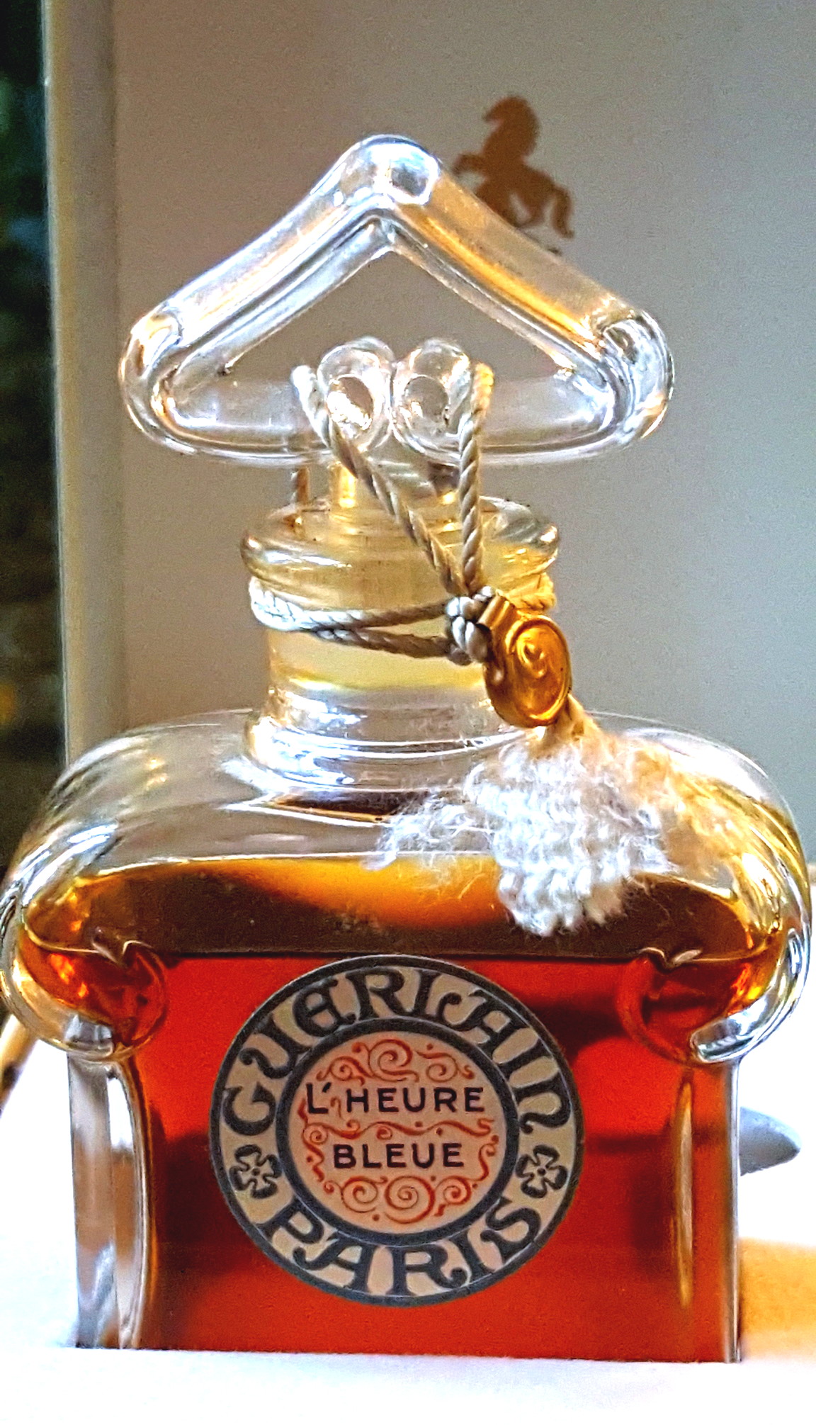 ヴィンテージ ゲラン バカラ 香水 ボトル L 'Heure Bleue Baccarat