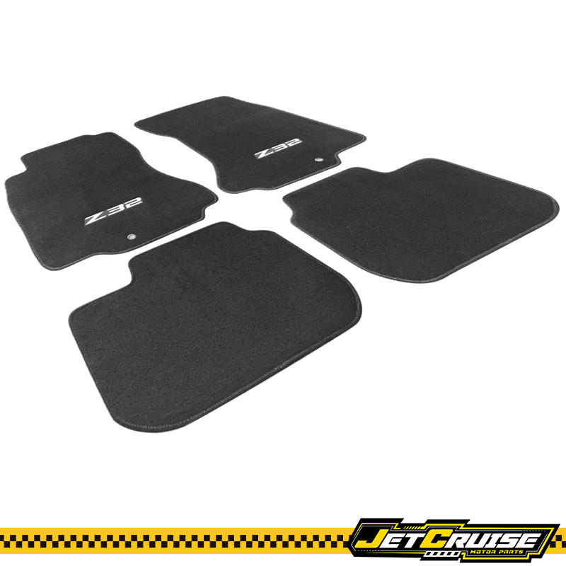 Fits 90-96 Nissan 300ZX Z32 Logo Car Nylon Floor Mats Front Rear