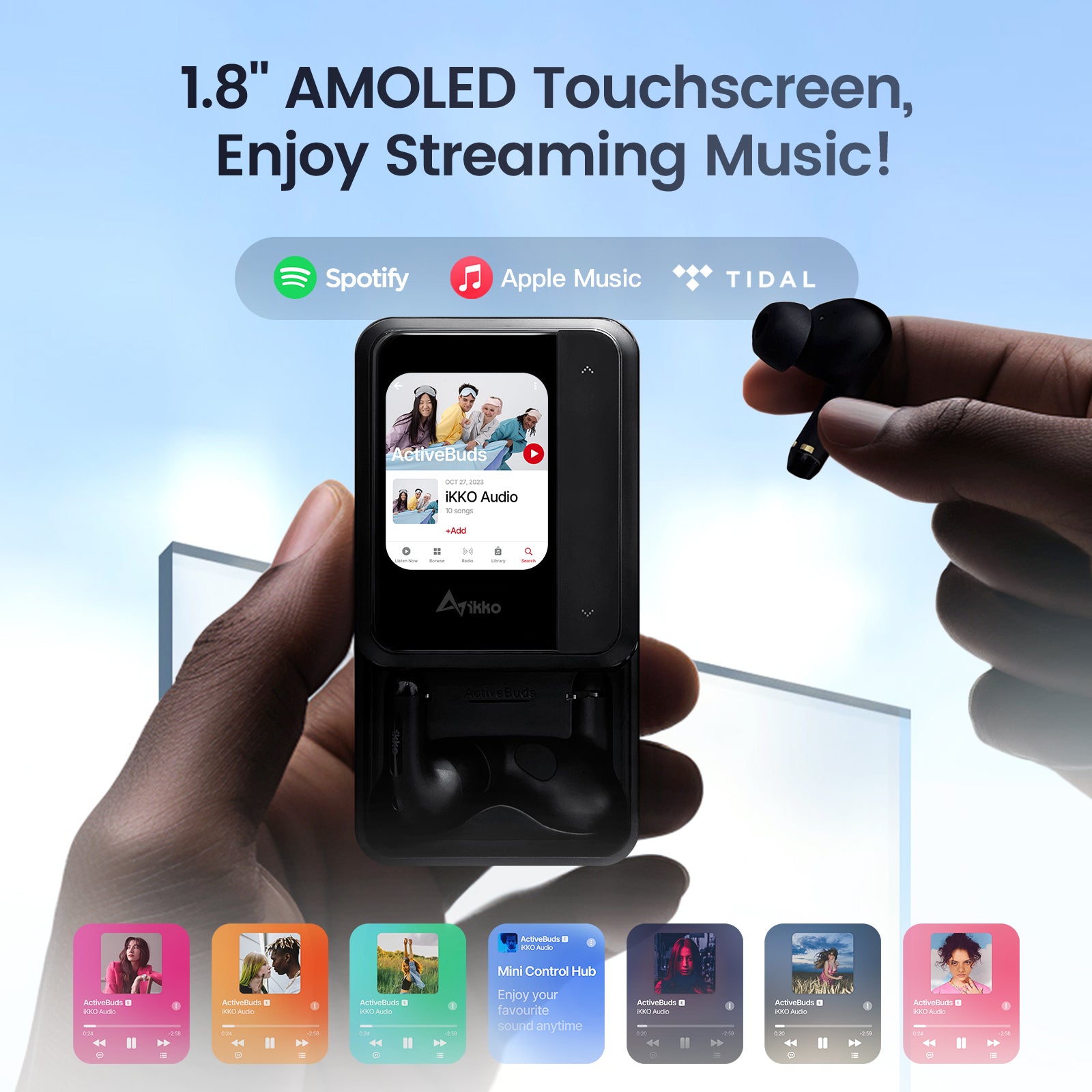 ActiveBuds: AI-Smart Earphones with ViVid Touchscreen | iKKO Audio