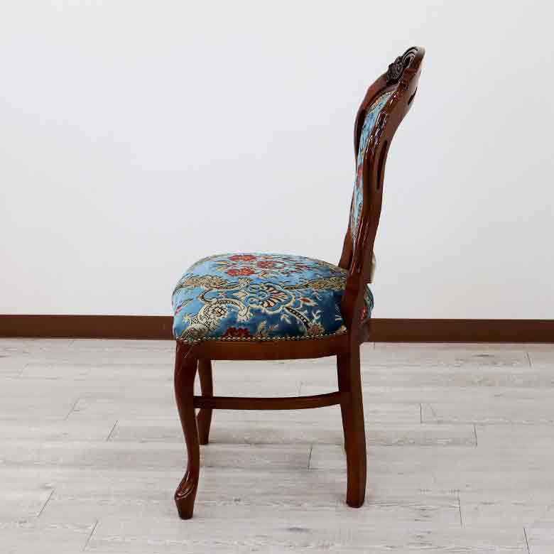 直接引き取り限定 金華山張 椅子2脚セット ロココ調 直接引き取り限定