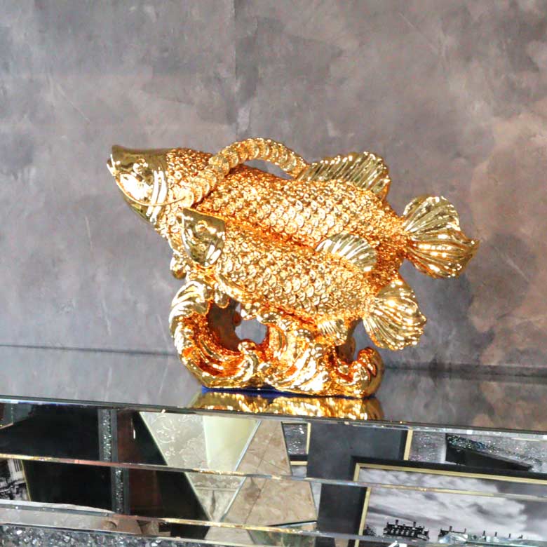 魚 オブジェ 置物 トレジャーフィッシュ 風水 金運 縁起物