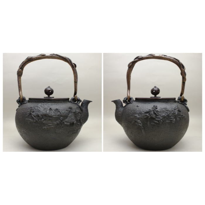 茶器/茶道具 鉄瓶】 大 葛屋地紋 金森吉左作 1440～1620ml – 今屋静香園